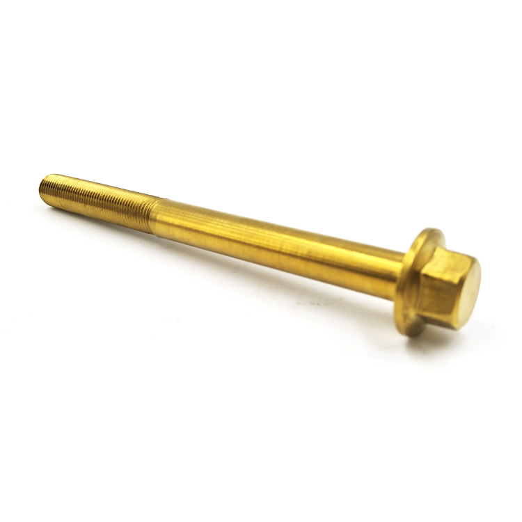 Chuanghe - Wholesale OEM Brass Copper Thread Hex Flange Bolts flange bolts 4