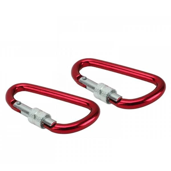 Chuanghe - China factory wholesale Aluminum titanium logo lock custom 12KN Locking swivel Carabiner Carabiner 1
