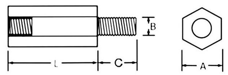 Chuanghe - Female to Female Standoff M6 Metal Standoff Spacer standoff screw 8