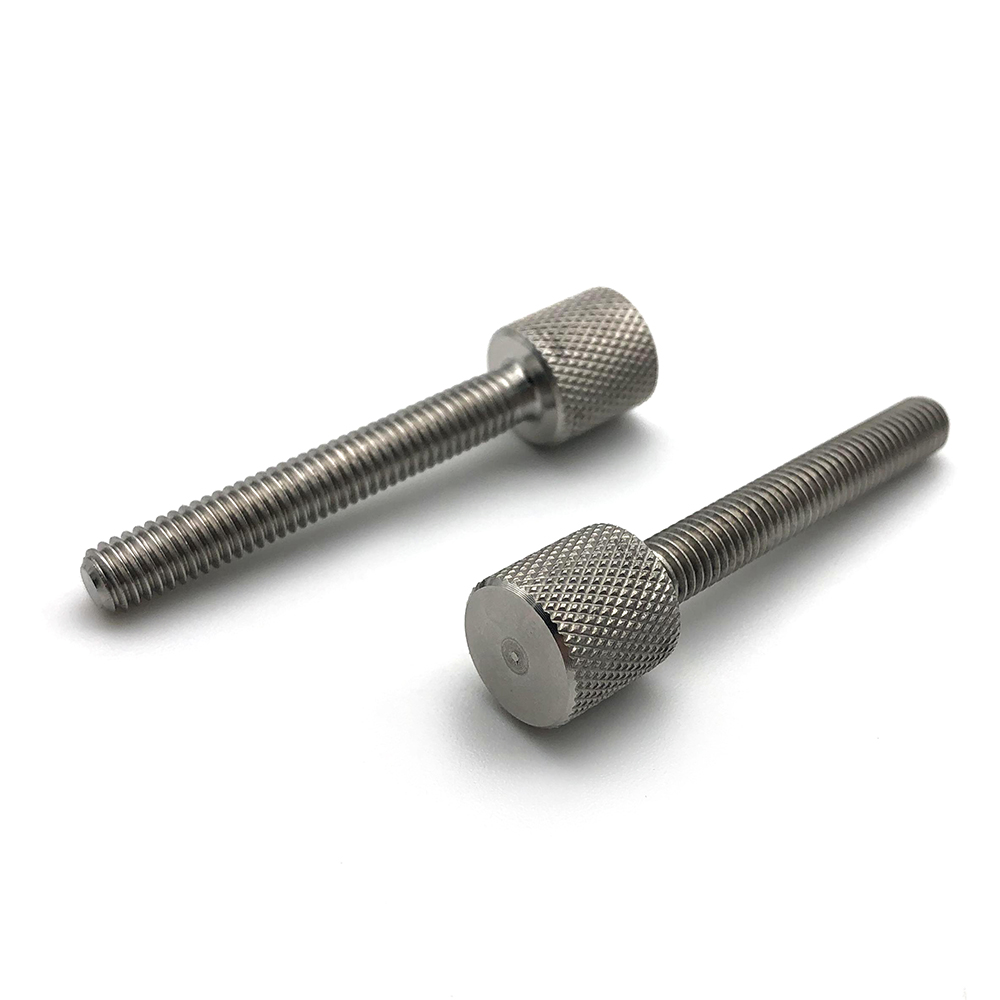 Chuanghe - Knurled Thumb Screw Metal Knob Machine Screws M6 M3 Flat Head Stainless Steel Thumb Screw Thumb screw 5