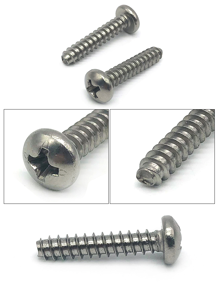 Chuanghe - China wholesale security pan head screws slotted cross recessed captive m3 m4x60 mm M6 m7 m9 zinc round wood self tapping screw Pan head screw 9