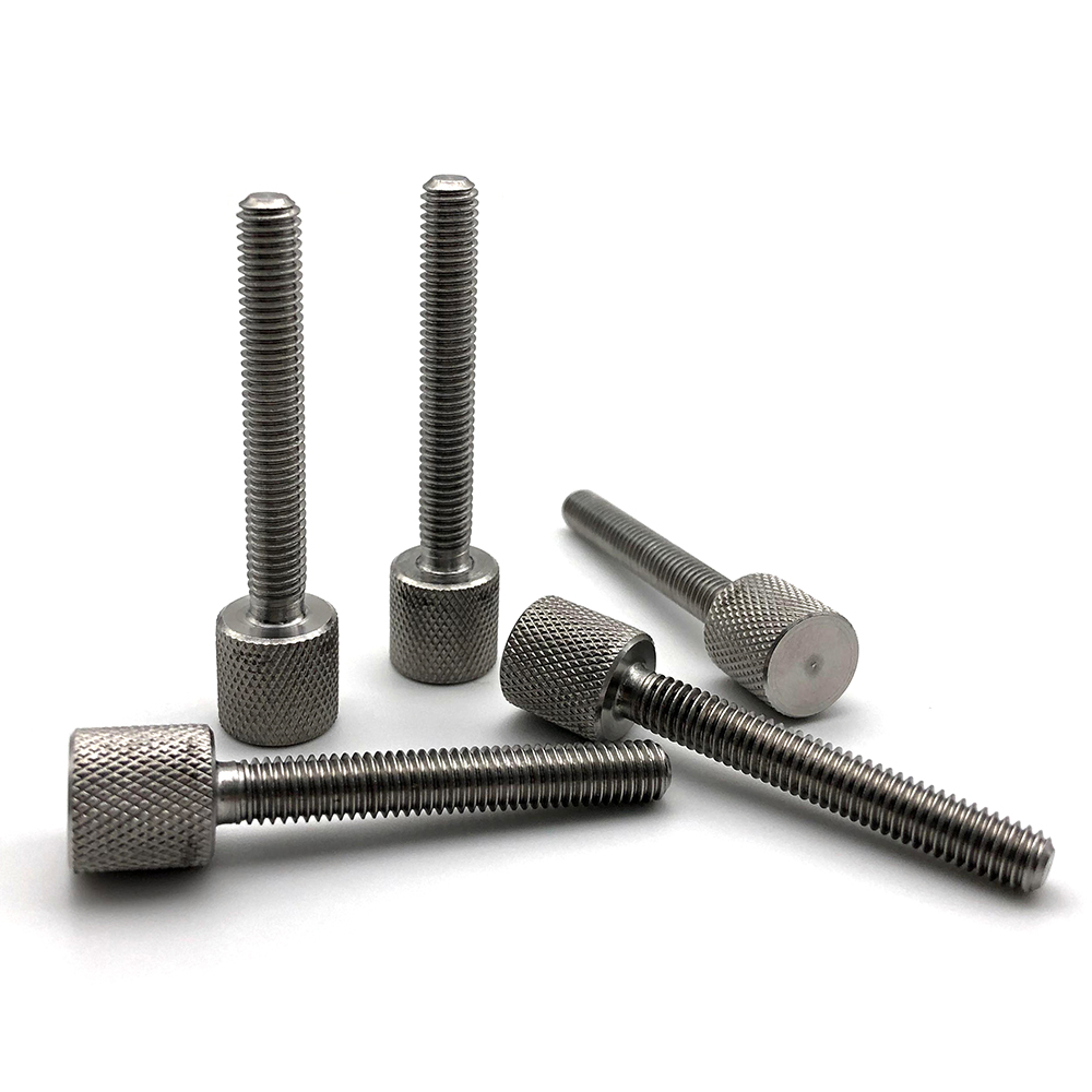 Chuanghe - Fasteners Custom Easy Disassembly Knurled Head Screw Stainless Steel Thumb Screw Low-Profile Knurled-Head Thumb Screw Thumb screw 5