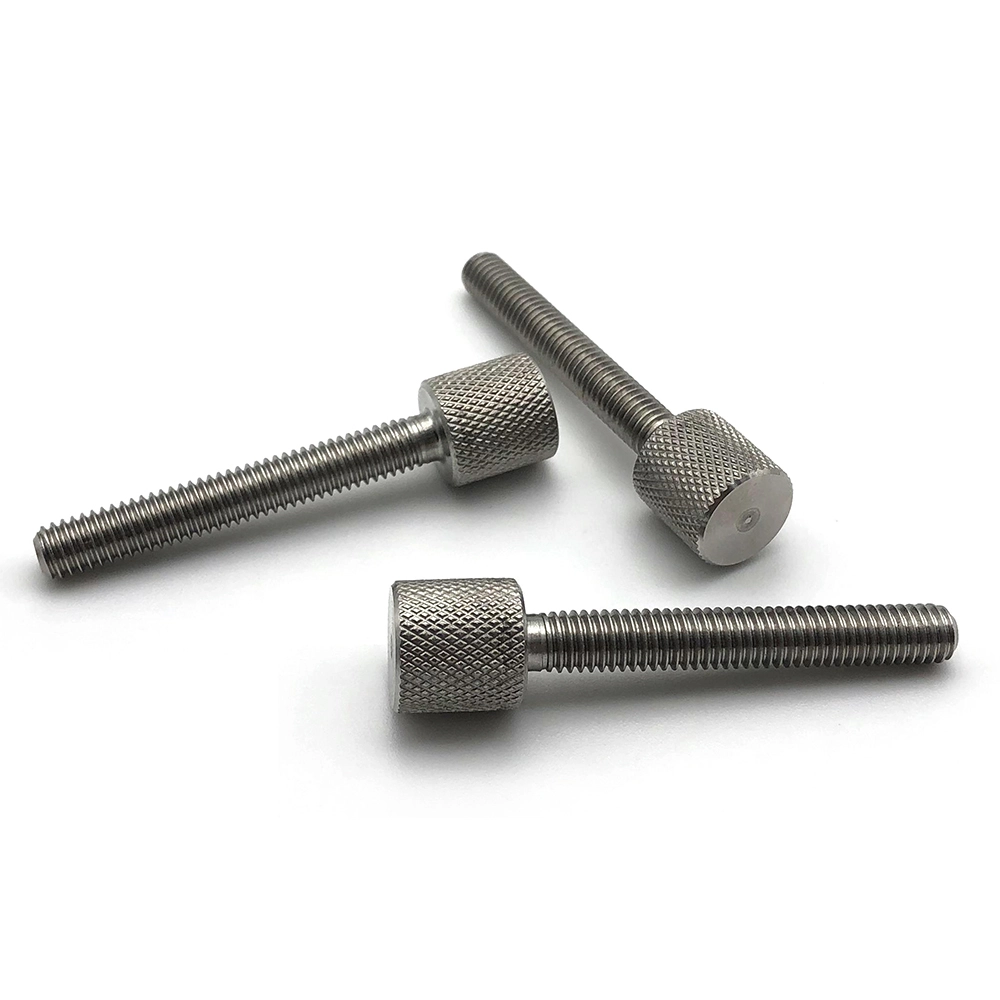 Chuanghe - Fasteners Custom Easy Disassembly Knurled Head Screw Stainless Steel Thumb Screw Low-Profile Knurled-Head Thumb Screw Thumb screw 1