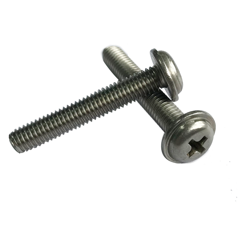 Chuanghe - Hardware fasteners cross recessed pan head screws with collar phillips head machine screw DIN 967 Pan head screw 7