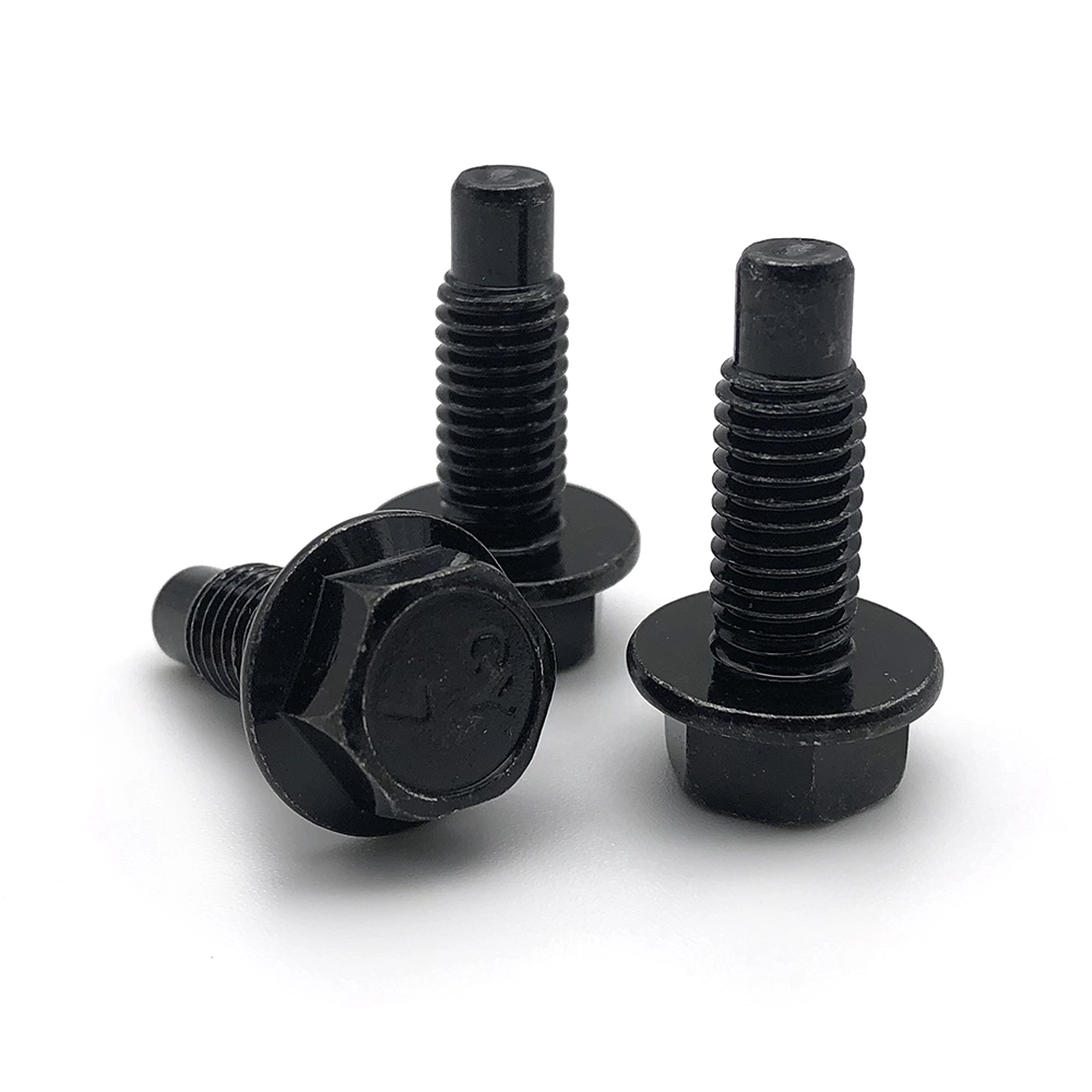 Chuanghe - Customized M6 M7 M8 M14 Hex Flange Bolt Plain Black High Tensile 10.9 flange bolts 1
