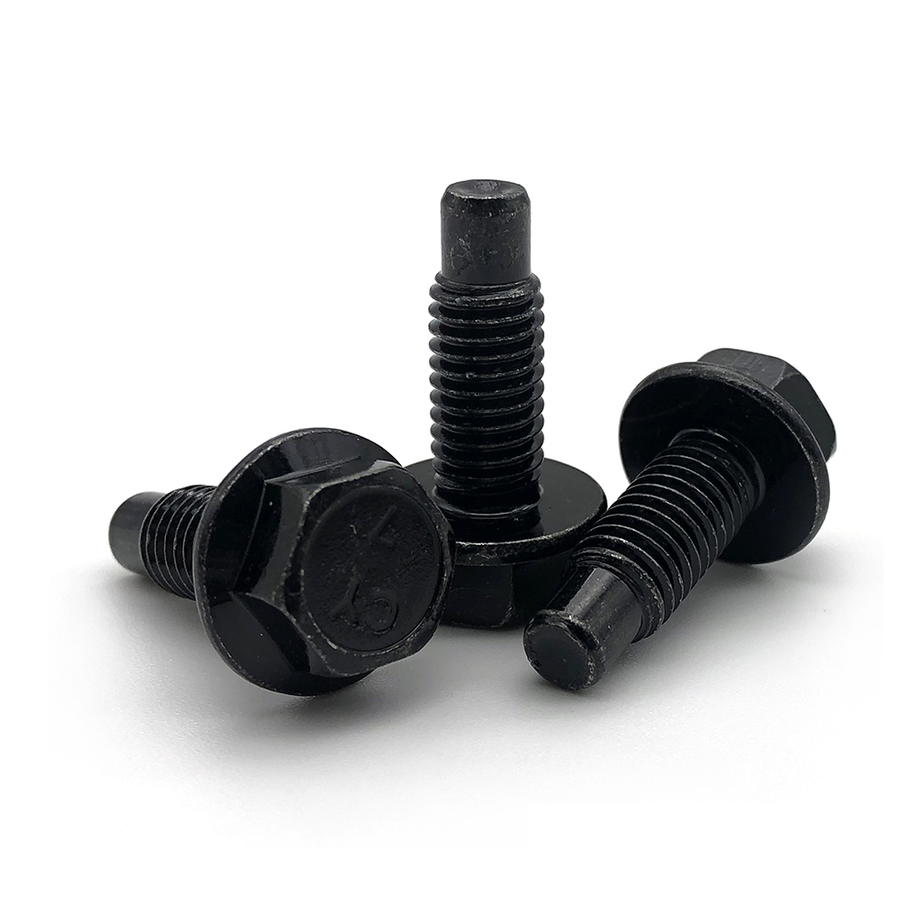 Chuanghe - Customized M6 M7 M8 M14 Hex Flange Bolt Plain Black High Tensile 10.9 flange bolts 5