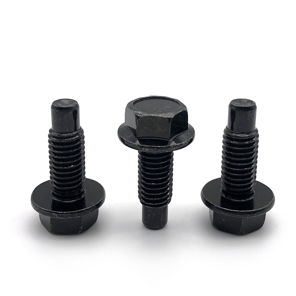 Chuanghe - Customized M6 M7 M8 M14 Hex Flange Bolt Plain Black High Tensile 10.9 flange bolts 7