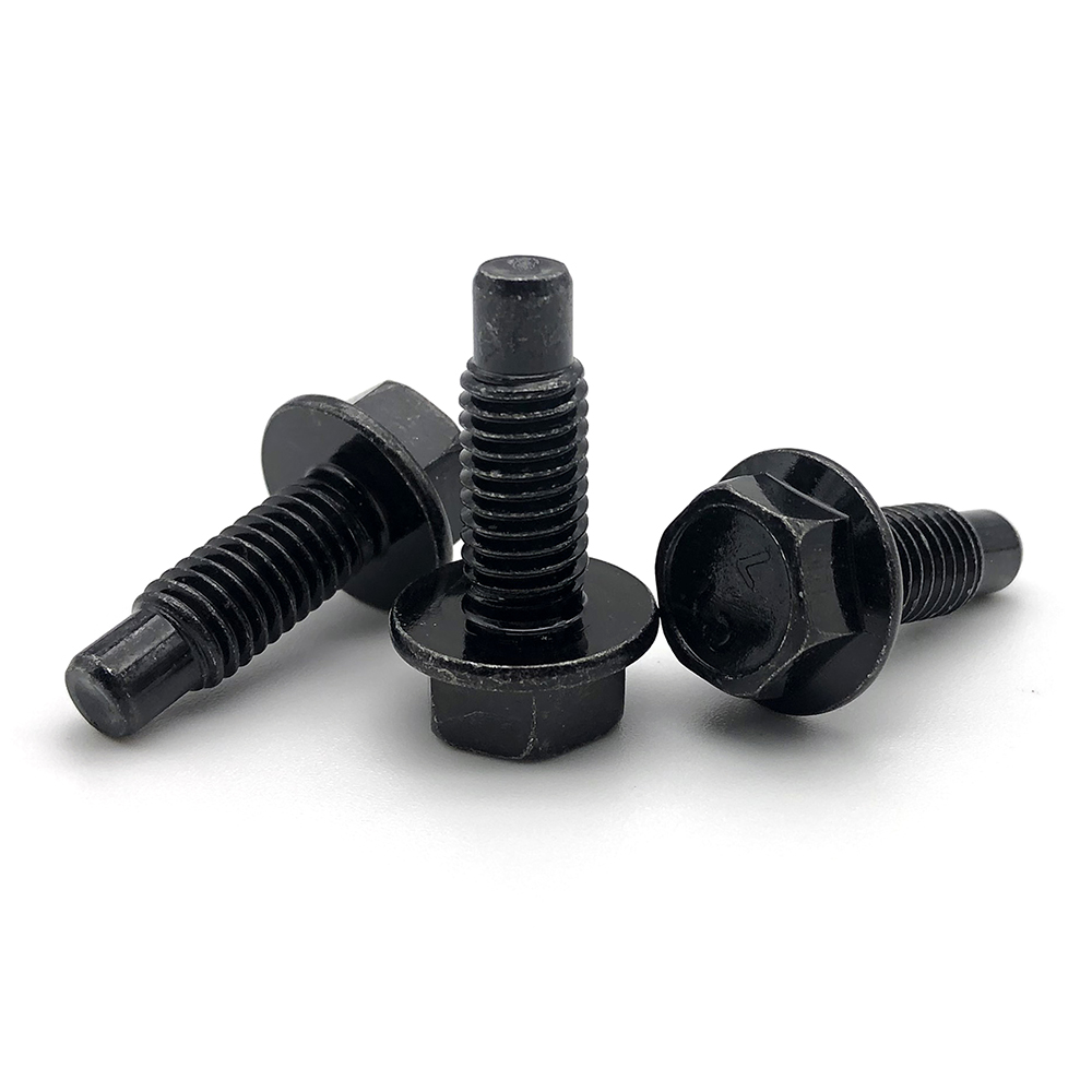 Chuanghe - Customized M6 M7 M8 M14 Hex Flange Bolt Plain Black High Tensile 10.9 flange bolts 6