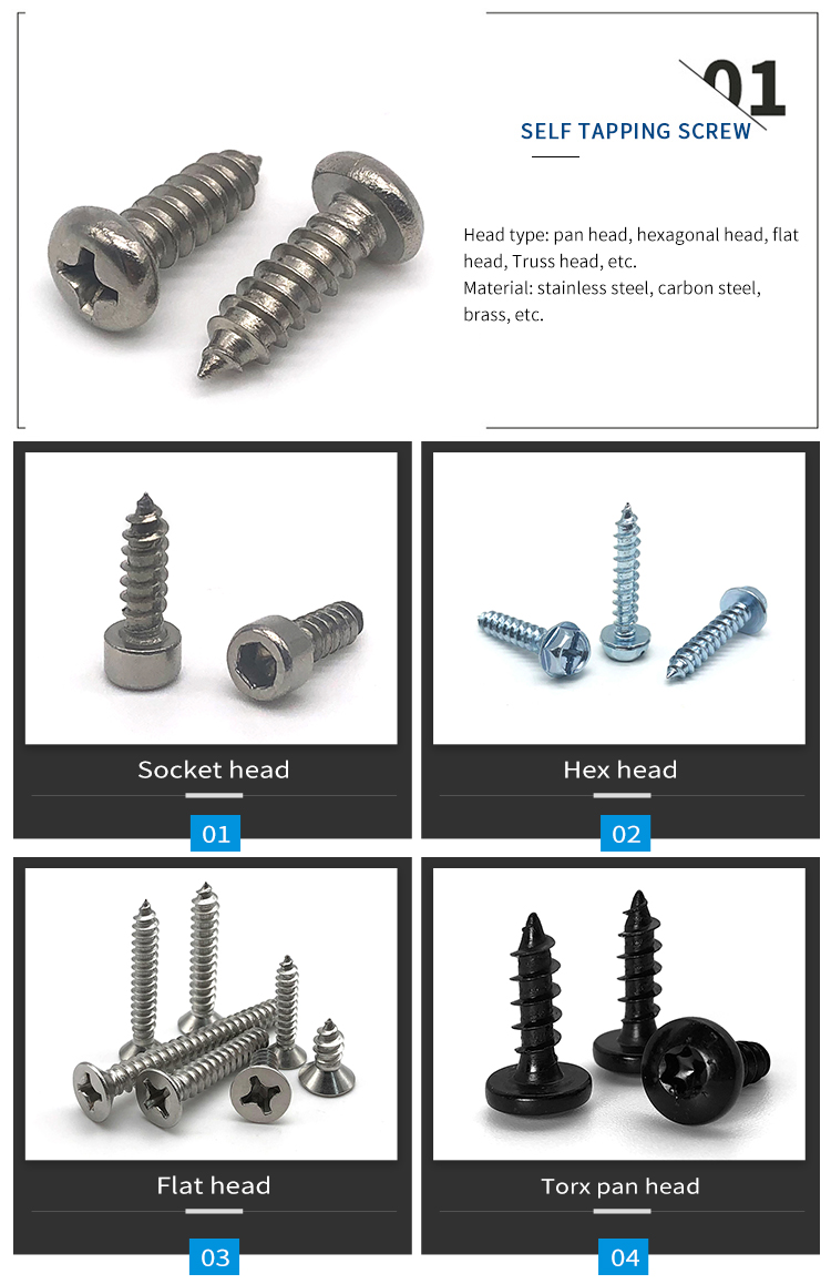 Chuanghe - galvanized hex head lag wood screws din571 Full Thread Wood self tapping screw din 571 hex head wood screws Self-tapping screw 11
