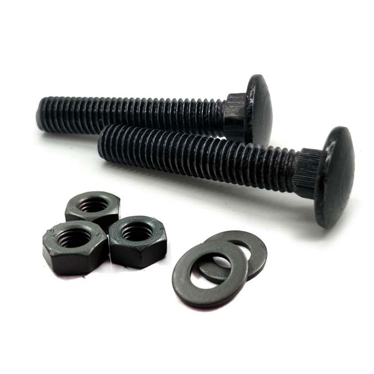 Chuanghe - China carborn steel DIN605 DIN608 M6 to M24 Black Flat countersunk head short square neck carriage bolt Carriage bolt 6