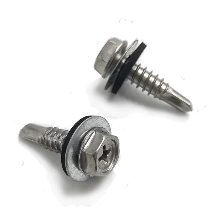 Chuanghe - galvanized hex head self drilling roofing screw nail with washer steel Self drilling screw 1