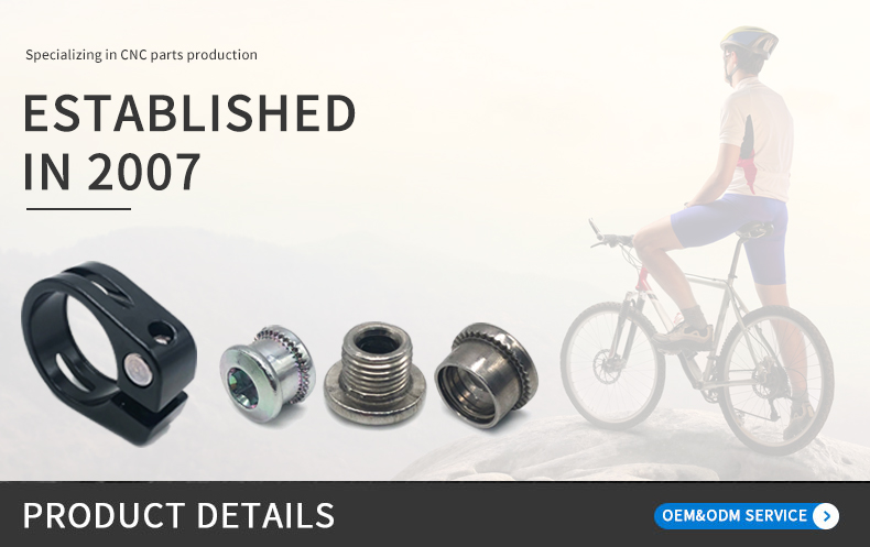 Chuanghe - High Quality Road Bike 28.6mm Aluminum Alloy seat Post Clamp bicycle clamp 7