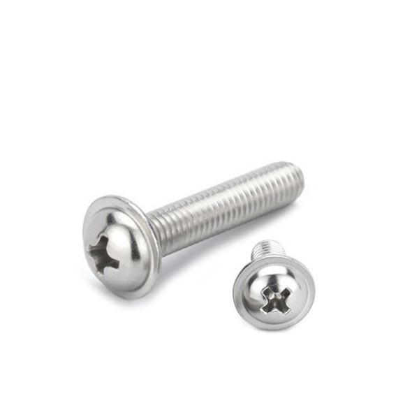 Chuanghe - Polished surface treatment silver plated stainless steel machine truss head screw din967 Pan head screw 1
