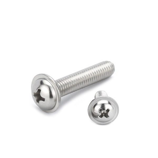 Chuanghe - Polished surface treatment silver plated stainless steel machine truss head screw din967 Pan head screw 1