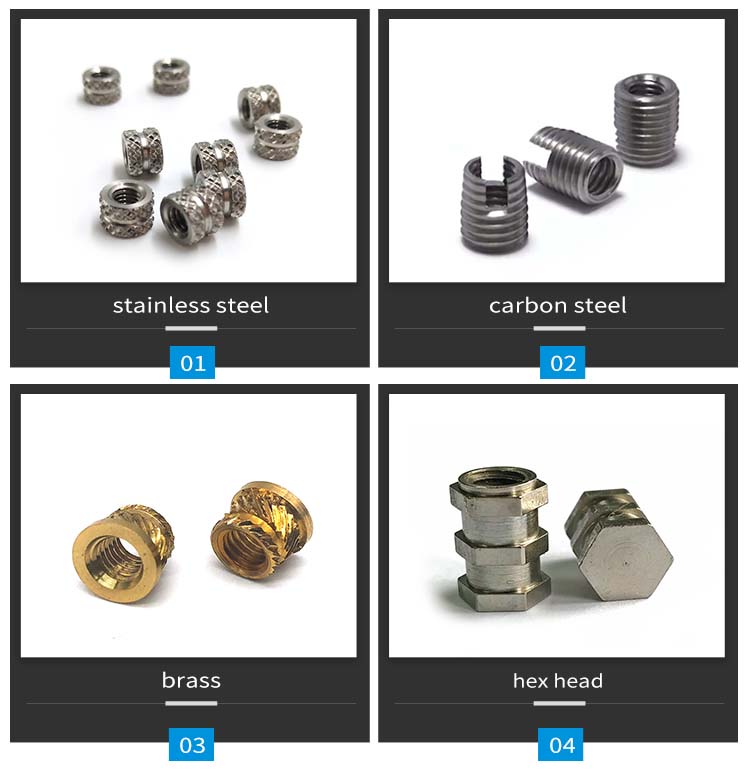 Chuanghe - China Wholesale stainless steel threaded insert nut brass knurled nut 3/8 m2 m3 m4 m5 m6 6.3mm 10mm thread brass insert thread insert 10