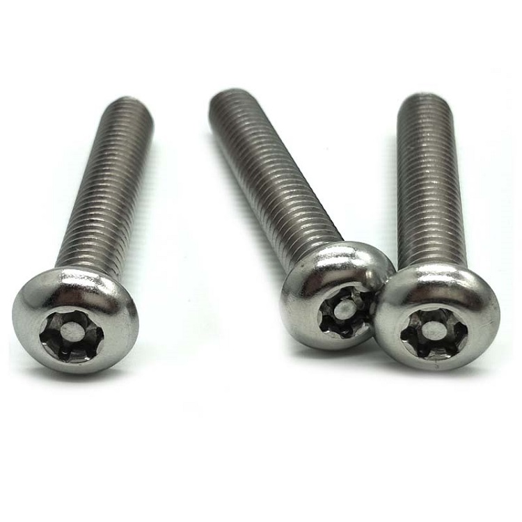 Chuanghe - M2M2.5M3M4M5M6M8M10304 stainless steel Six Lobe Torx Flat Countersunk Head with Pin Tamper Proof Anti Theft Bolt Security Screw Anti-theft screw 3