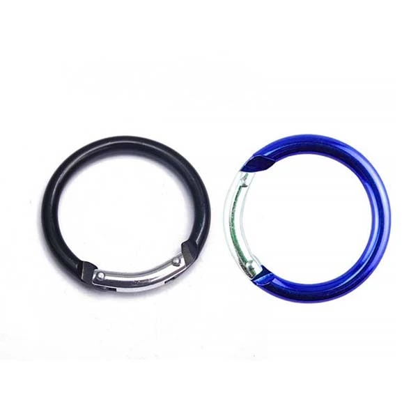 Chuanghe - Wholesale mini locking custom logo Colorful spring circle oval round carabiner Carabiner 1
