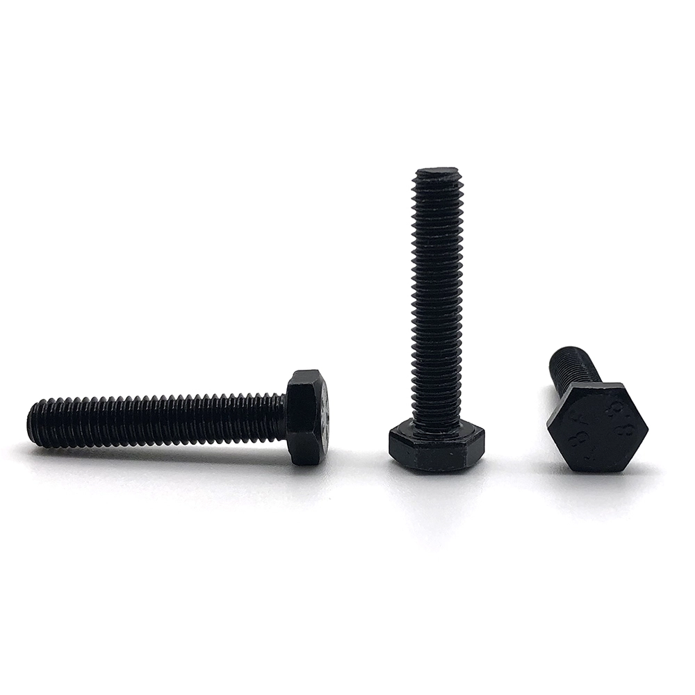 Chuanghe - Carbon Steel 8.8 Grade Hex Head Bolt DIN 933 Steel Full Thread Hexagon Bolt Black Oxide Hex Bolt hex bolts 1
