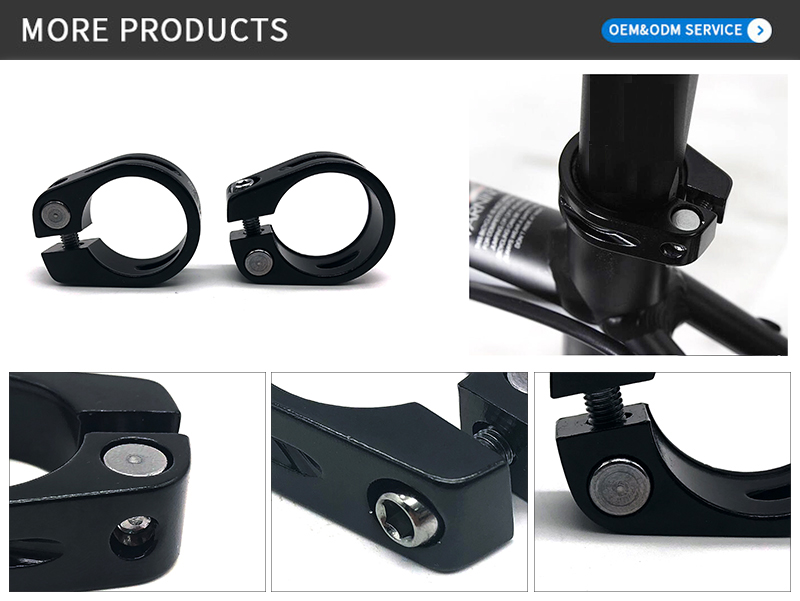 Chuanghe - High Quality Road Bike 28.6mm Aluminum Alloy seat Post Clamp bicycle clamp 8