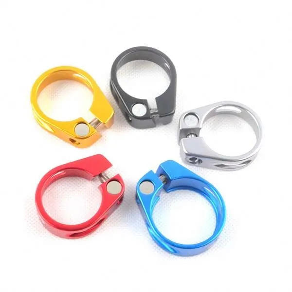 Chuanghe - China Manufacturer Anodized Aluminum Alloy Bike seat Post Clamp bicycle clamp 1