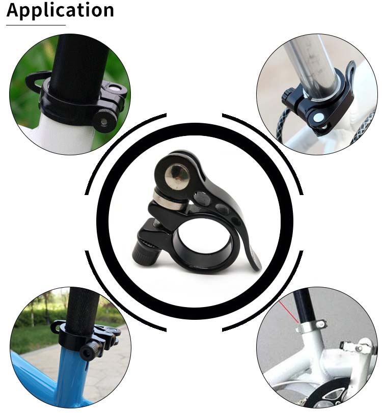 Chuanghe - China 31.8mm 34.9mm Bicycle Seat Post Clamp Aluminum Alloy Quick Release Bike Seatpost Clamps Bike Parts bicycle clamp 10