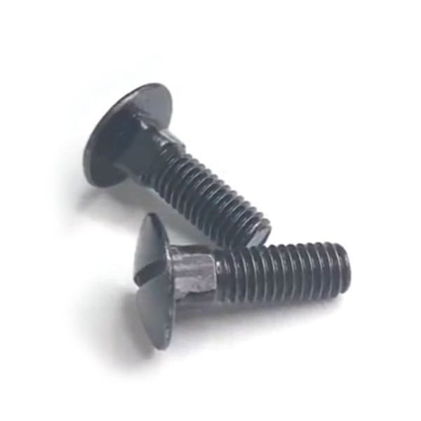 Chuanghe - slotted round head bolts mushroom head coach carriage bolts black 4.8 6.8 8.8 10.9 grade Carriage bolt 1