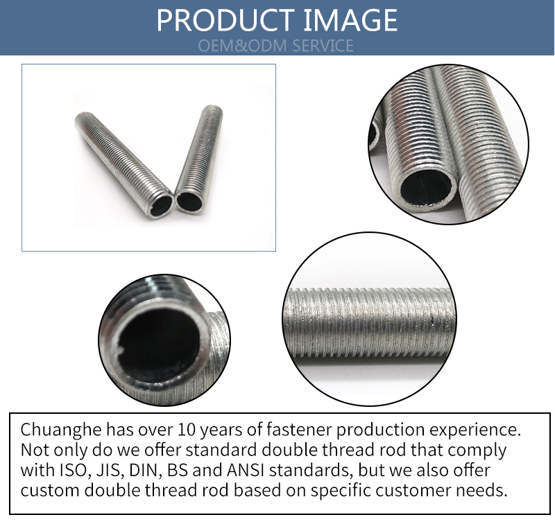 Factory price all threaded rods stainless steel stud bolt m10 m12 m8 m15 hollow threaded rod