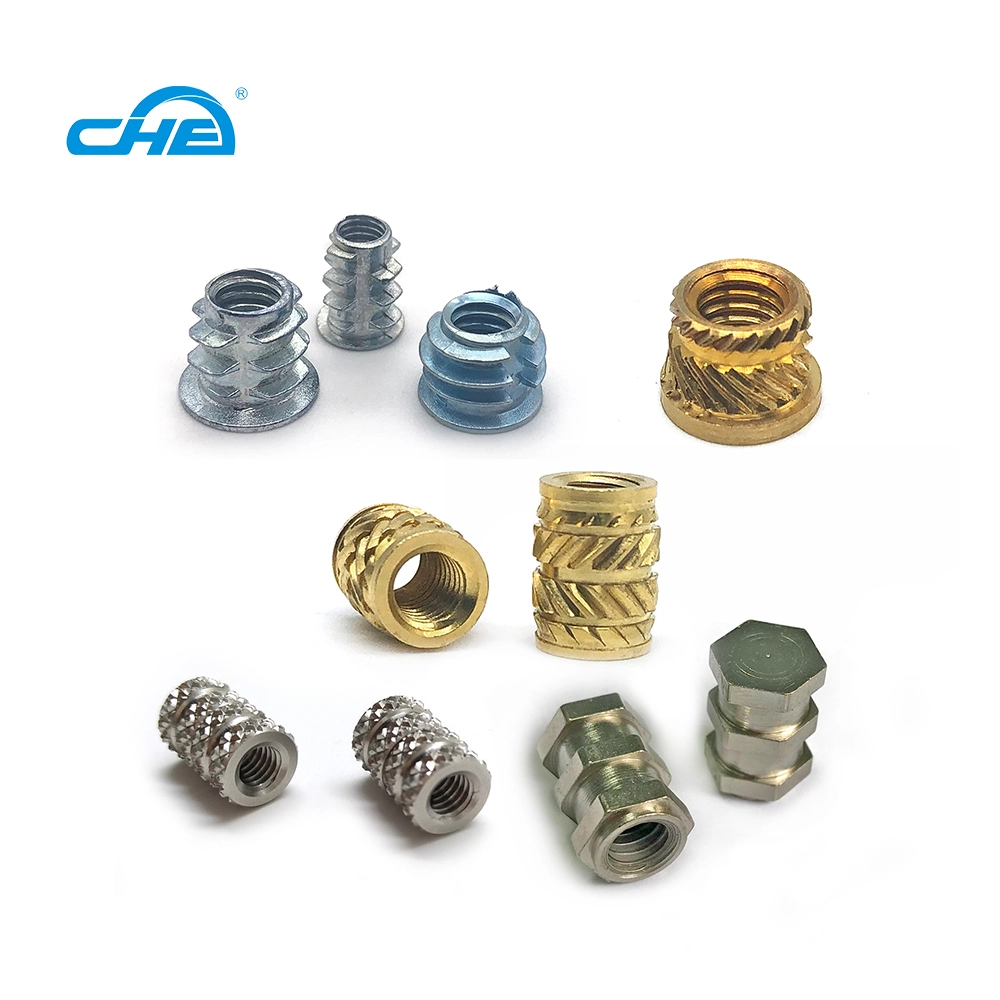Chuanghe - China manufacturer wood insert nut tapping brass threaded inserts furniture metal knurled nut locking fitting brass insert nut thread insert 1