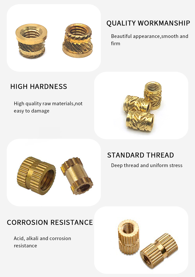 Chuanghe - Nut Inserts Assortment Furniture Screw in Nut Threaded Wood Inserts Bolt Fastener Connector Hex Socket thread insert 8
