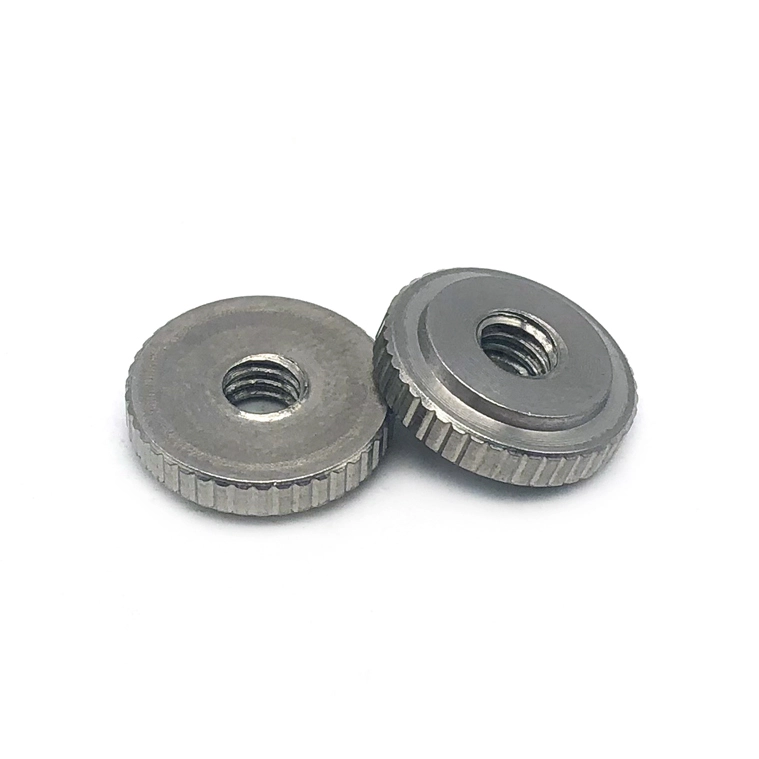 Chuanghe - China wholesale cnc m10 m12 flat self-clinching knurled Thread insert Thin step nut DIN 467 stainless steel m3 m6 m8 thumb nut thumb nut 1