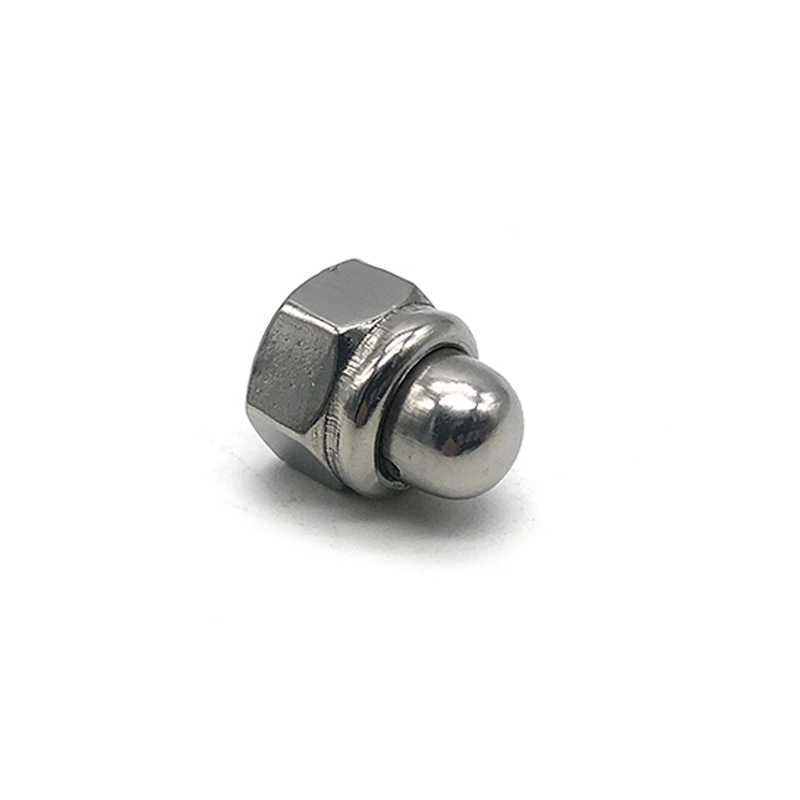 Chuanghe - Aluminium Alloy Steel DIN 986 Prevailing Torque Type Non-Metallic Insert Hexagon Domed Cap Nuts cap nut 1