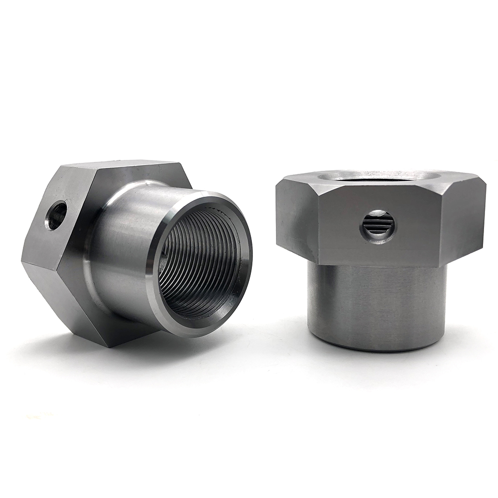 Chuanghe - China Manufacture CNC Turning Fastener Stainless Steel M12 M14 M16 Hex Thin Lock Nuts Pipe Connecting Fitting hex nut with hole hex nut 8