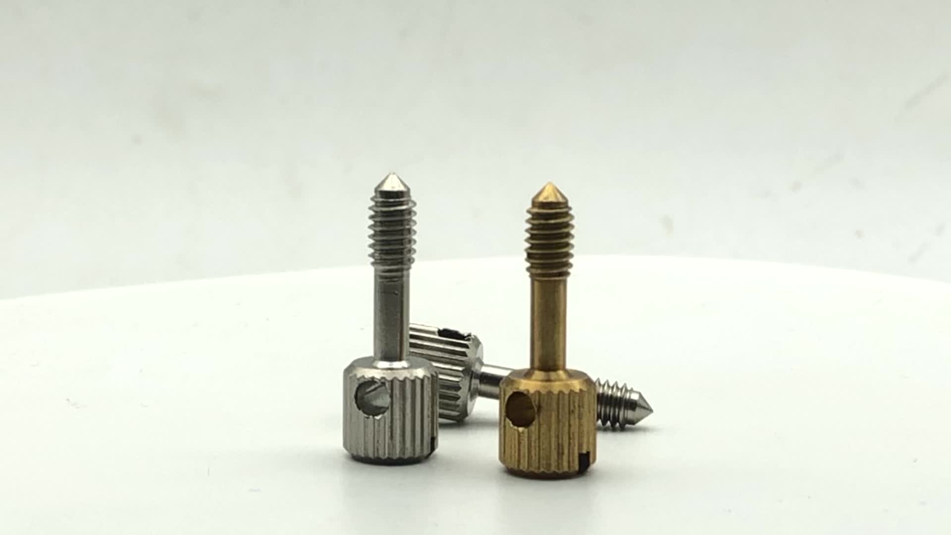 Chuanghe - Customized m6 thumb screw high quality 5/8 inch brass knurled screw Thumb screw 2