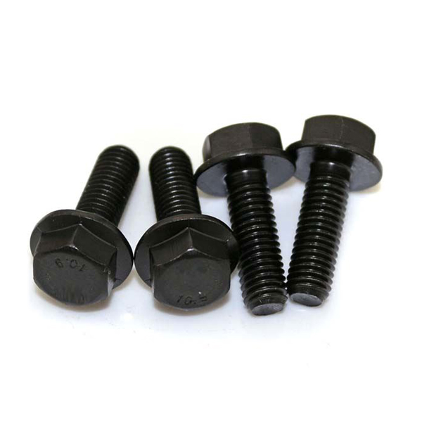 Chuanghe - Grade 8.8 Black Oxide Hex Flange Bolts DIN6921 M5 M6 M8 Hexagon Flange Bolt flange bolts 1