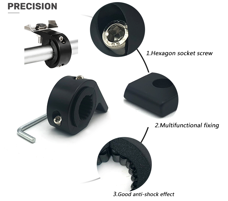 Chuanghe - China Supplier aluminum alloy tube metal pipe clamp brackets for motorcycle bicycle clamp 9