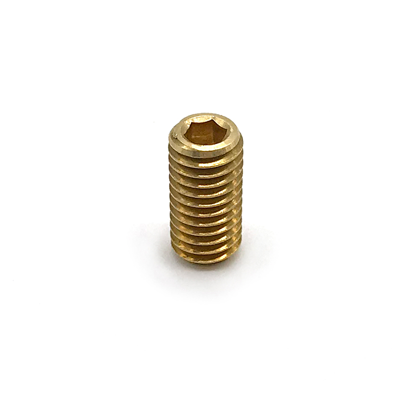 Chuanghe - DIN913 M2 M2.5 M3 brass Metric Thread Grub Screws Flat Point Hexagon Socket Set Screws Set screw 3