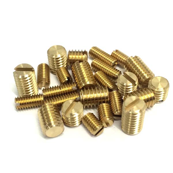 Chuanghe - DIN913 M2 M2.5 M3 brass Metric Thread Grub Screws Flat Point Hexagon Socket Set Screws Set screw 6
