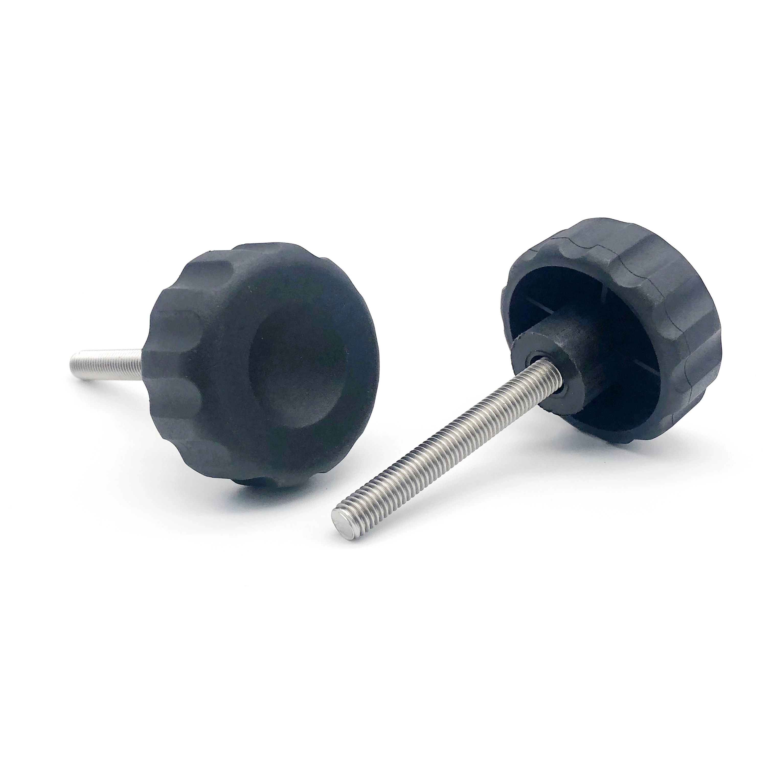 Chuanghe - China factory Stainless Steel Black Adjustable Bakelite Star Thumb Screws Decorative Plastic Head handles M8 M10 Knob screw Handle 1