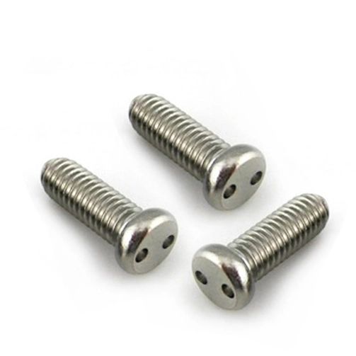 Chuanghe - SS304 SS316 Custom Stainless Steel Two Holes Snake Eyes Anti-Theft Security Screw Anti-theft screw 1