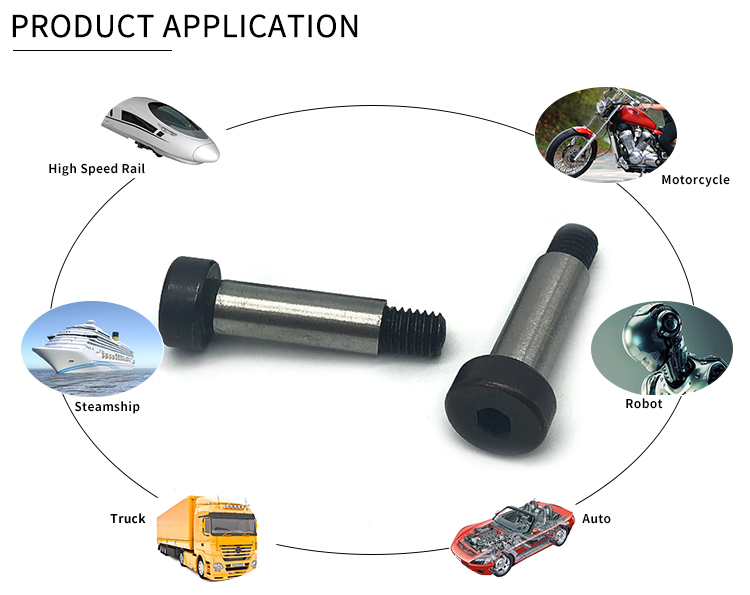 Chuanghe - China Manufacturer black alloy steel allen socket cap head m10x1.5 m4 m5 m3 5/16 shoulder bolts shoulder bolt 10