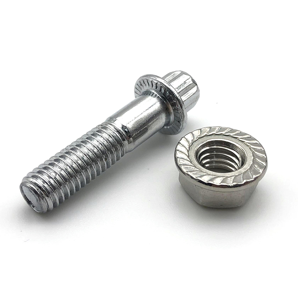 Chuanghe - Gr5 M7 M8 titanium 12 point flange bolts and nuts for wheel hub flange bolts 7