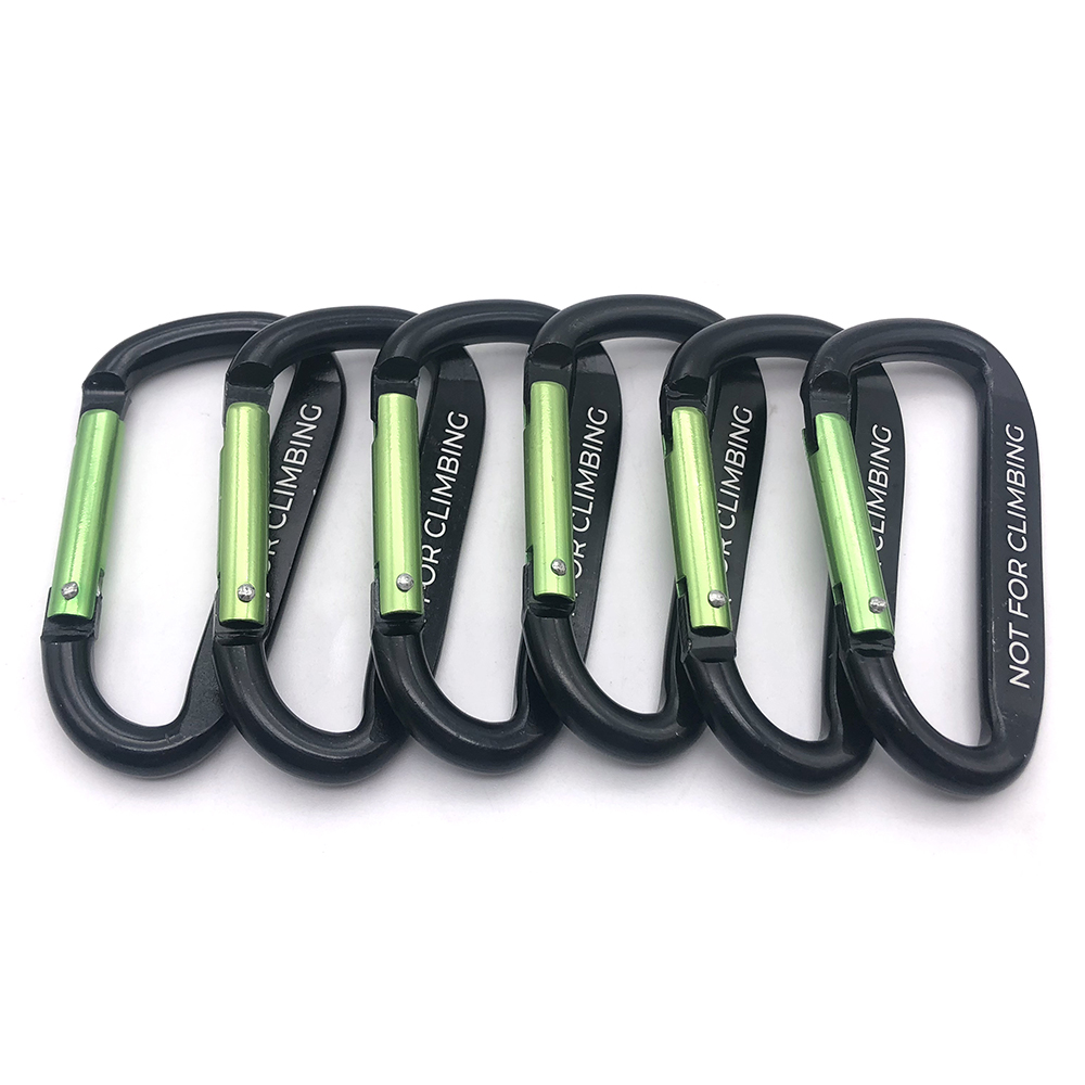 Chuanghe - Wholesale Promotional Aluminum Climbing Carabiner Black Thin Flat Carabiner With Logo Carabiner 10