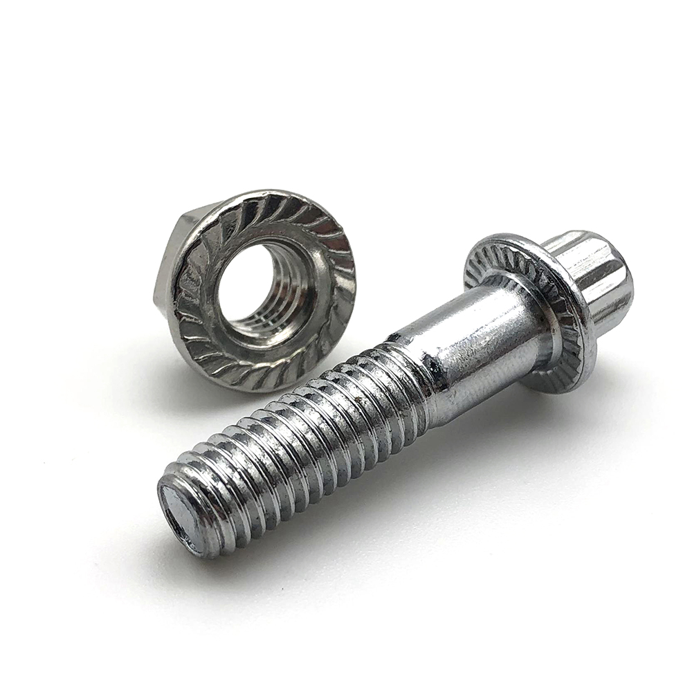 Chuanghe - M7*32 M7*24 hex flange nut Carbon Stainless Steel 12 Point Flange Bolt flange bolts 3