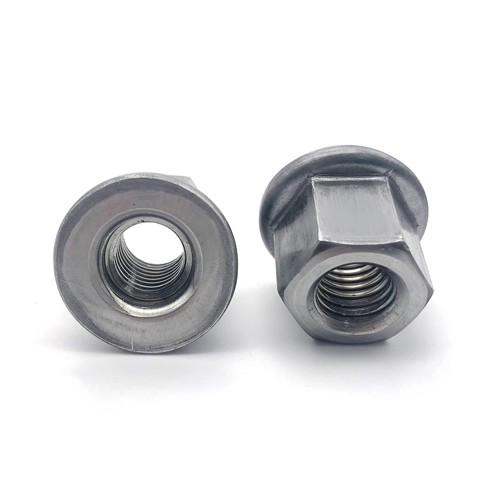 Chuanghe - DIN 74361 Flat Hex Flange collar nuts M14x1.5 mm M18x1.5 mm M20x1.5 mm M22x1.5 mm flange nut 1