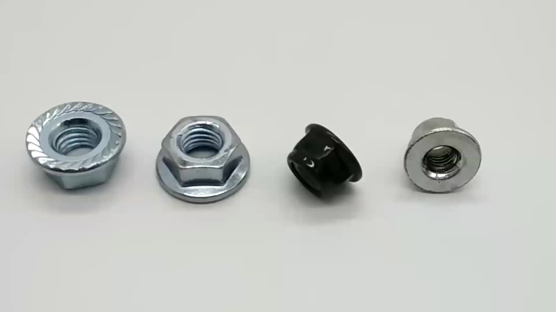 Chuanghe - DIN 74361 Flat Hex Flange collar nuts M14x1.5 mm M18x1.5 mm M20x1.5 mm M22x1.5 mm flange nut 2