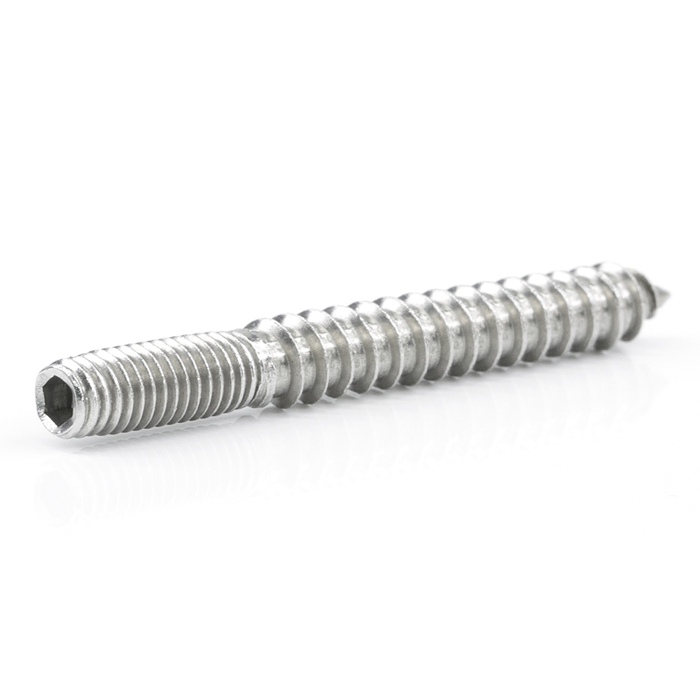 Chuanghe - Steel double end bolt threaded hexagon socket screw hanger wood thread screw double end screw special screw 9