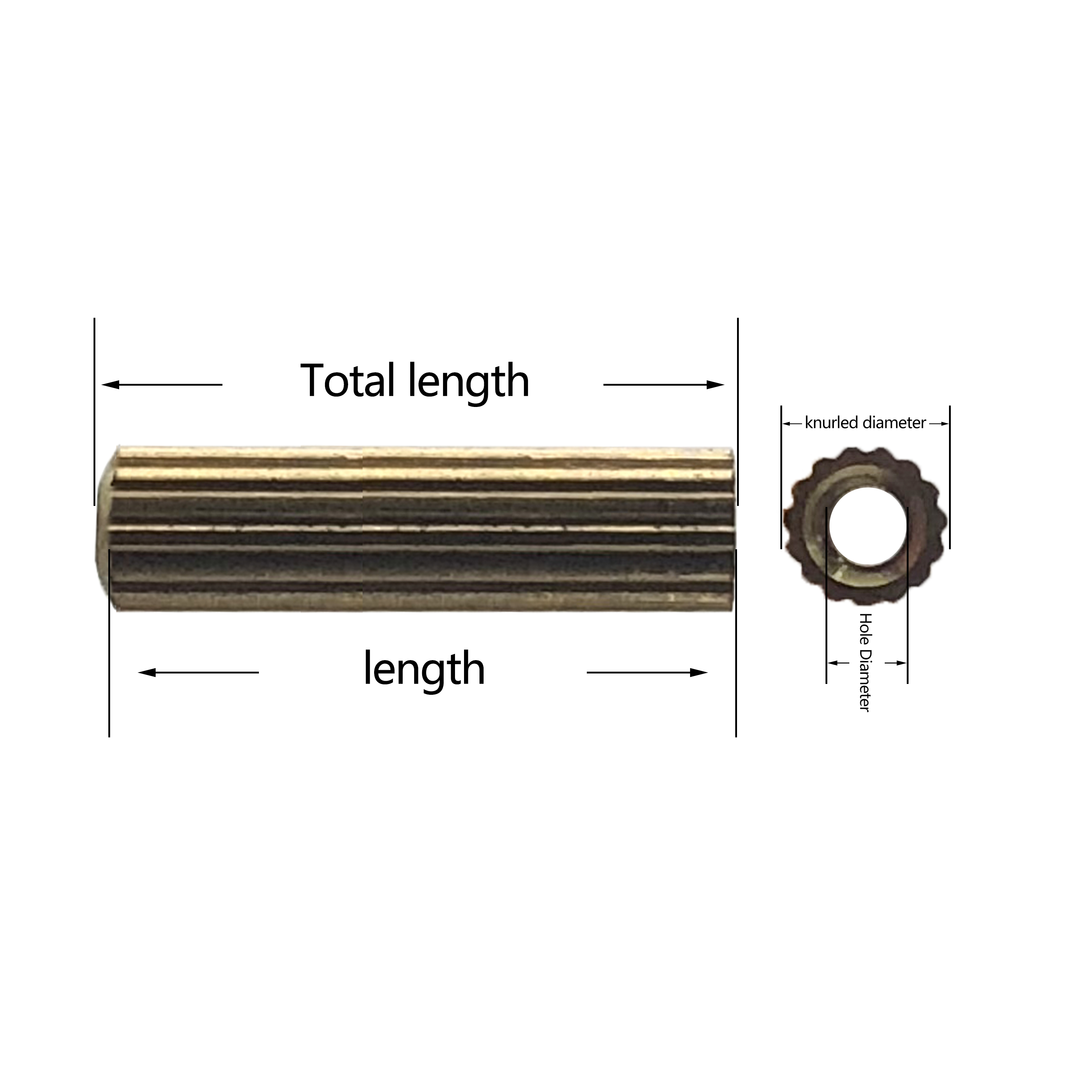Chuanghe - OEM ODM Blind Plastic Insert Knurled Brass Nut For Insert Molding/mould thread insert 8