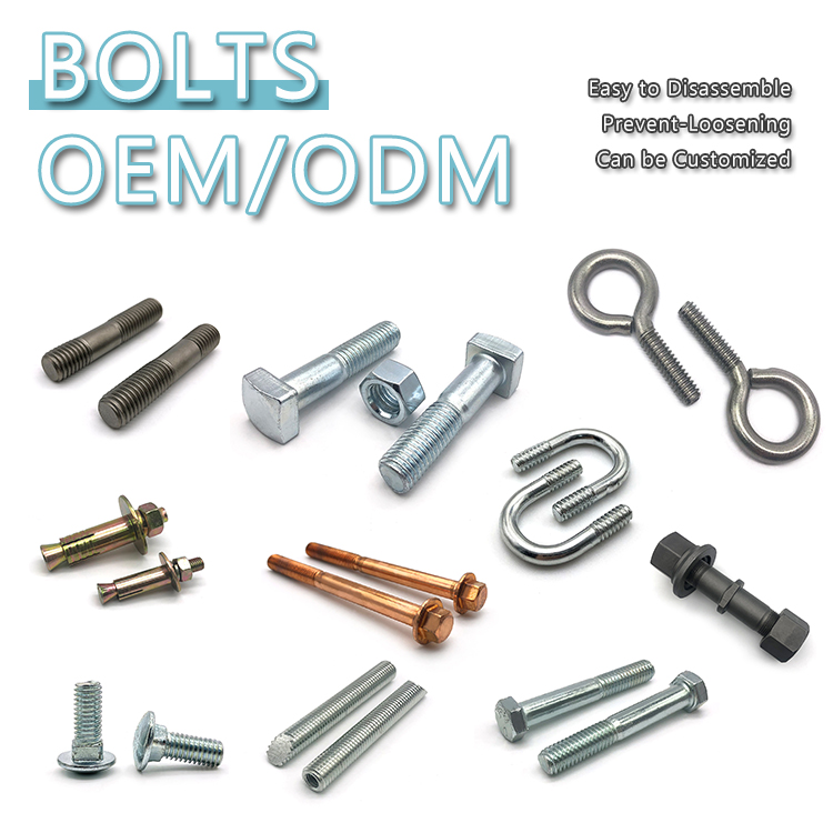 Chuanghe - Hex Head Bolts With Nuts DIN933 DIN931 Grade 10.9 Grade 8.8 Zinc Plated Galvanized Anti-Loose Hex Head Bolts hex bolts 3