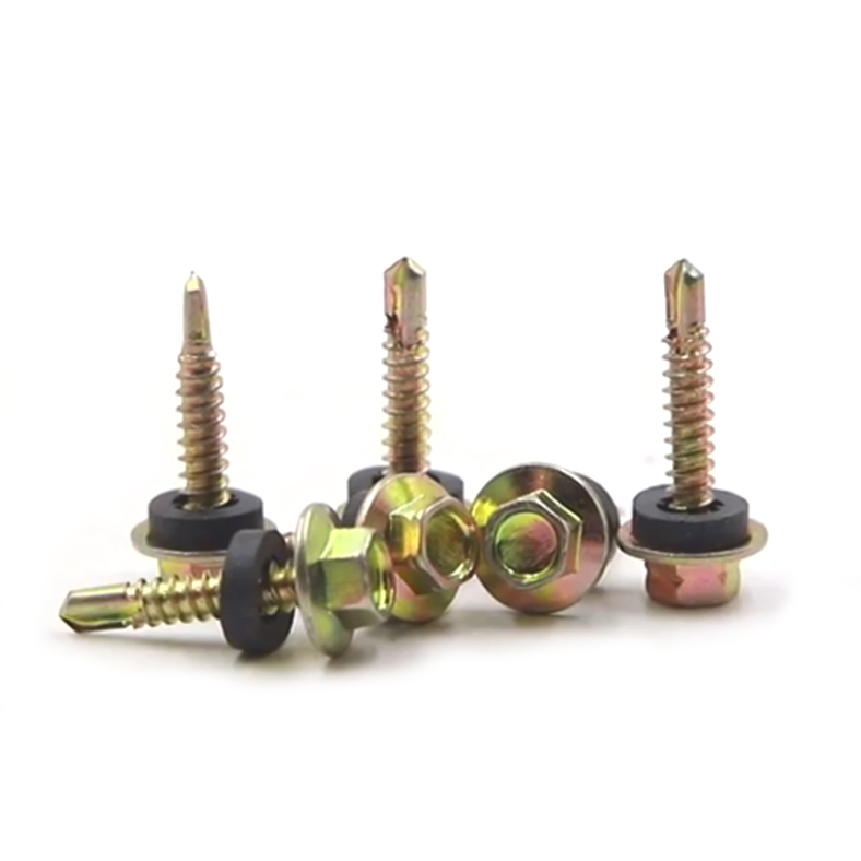 Chuanghe - DIN 7504k rubber washer roofing screw Hex head self-drilling screw Self drilling screw 1