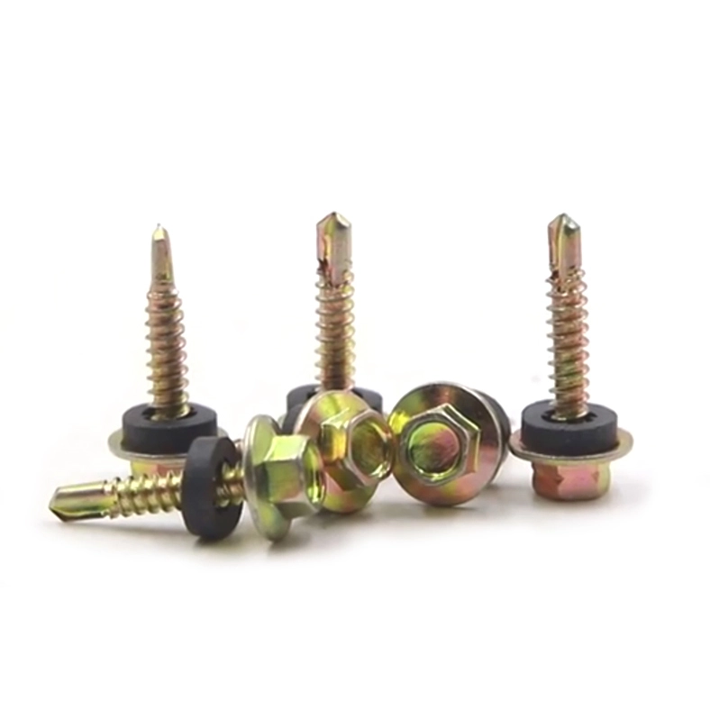 Chuanghe - DIN 7504k rubber washer roofing screw Hex head self-drilling screw Self drilling screw 1